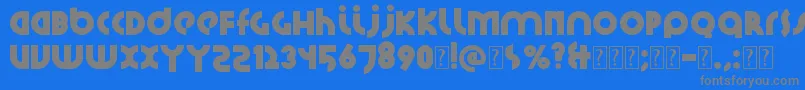 Шрифт Santiako2 – серые шрифты на синем фоне