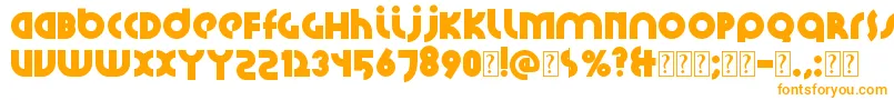 Шрифт Santiako2 – оранжевые шрифты на белом фоне