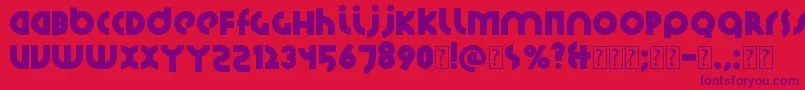 Шрифт Santiako2 – фиолетовые шрифты на красном фоне