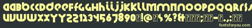 Шрифт Santiako2 – жёлтые шрифты на чёрном фоне