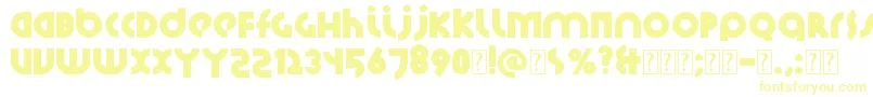 Santiako2-fontti – keltaiset fontit valkoisella taustalla