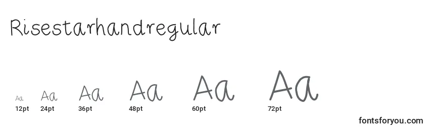Risestarhandregular Font Sizes