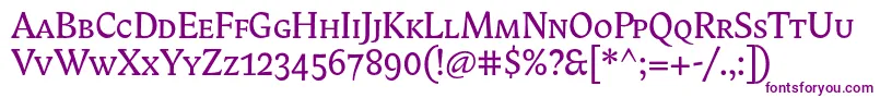 Biblonitcsmallcaps Font – Purple Fonts on White Background