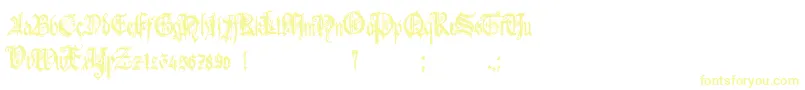 HolyroseBonbongothique Font – Yellow Fonts