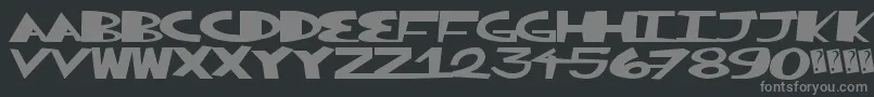 Greatsplunk Font – Gray Fonts on Black Background
