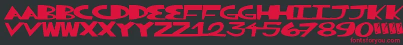 Greatsplunk Font – Red Fonts on Black Background