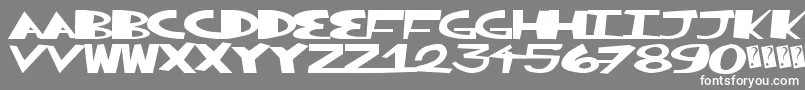 fuente Greatsplunk – Fuentes Blancas Sobre Fondo Gris