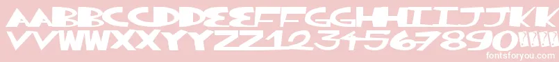 Greatsplunk Font – White Fonts on Pink Background