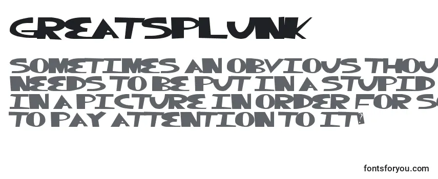 Review of the Greatsplunk Font