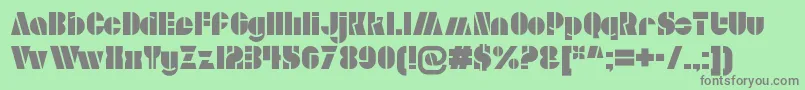 AldoOpen Font – Gray Fonts on Green Background