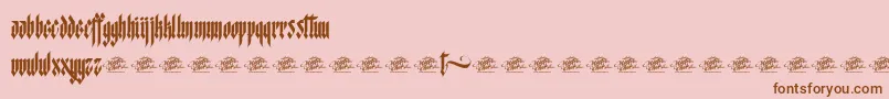 fuente McfStarworms – Fuentes Marrones Sobre Fondo Rosa