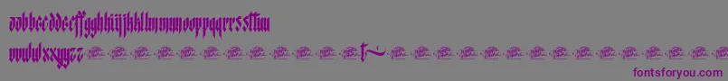 McfStarworms Font – Purple Fonts on Gray Background