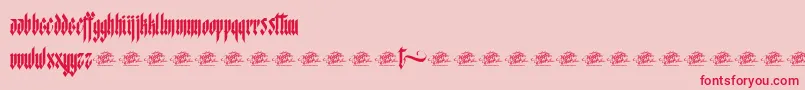 McfStarworms Font – Red Fonts on Pink Background