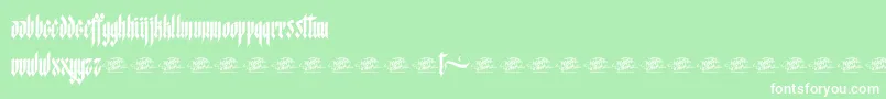 McfStarworms Font – White Fonts on Green Background