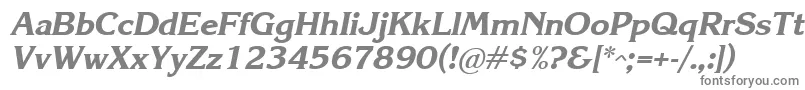 フォントKrlbi – 白い背景に灰色の文字