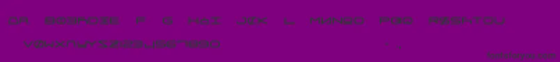 FrauleinUnifon Font – Black Fonts on Purple Background