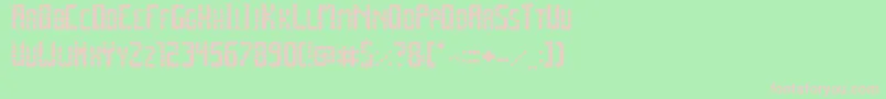 SpacePezCollege Font – Pink Fonts on Green Background