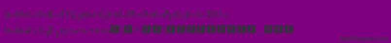 TheTerrifficKerganogggg Font – Black Fonts on Purple Background