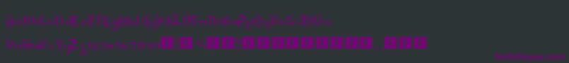 Шрифт TheTerrifficKerganogggg – фиолетовые шрифты на чёрном фоне