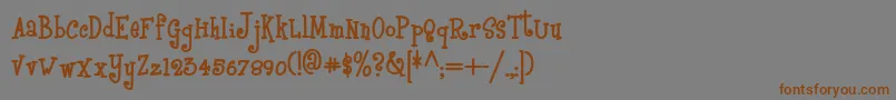 More about Boyz Font Boyz Font – Brown Fonts on Gray Background