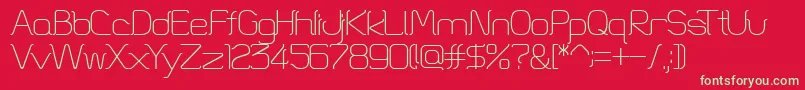 HtSkyline1001 Font – Green Fonts on Red Background