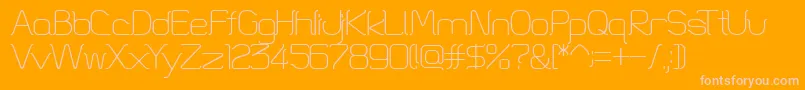 HtSkyline1001 Font – Pink Fonts on Orange Background