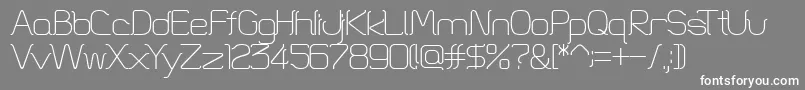 HtSkyline1001 Font – White Fonts on Gray Background