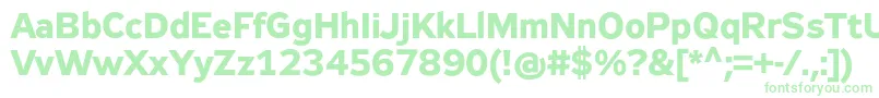 Zeppelin32Bold Font – Green Fonts on White Background