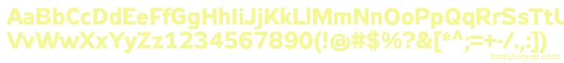 Zeppelin32Bold-Schriftart – Gelbe Schriften