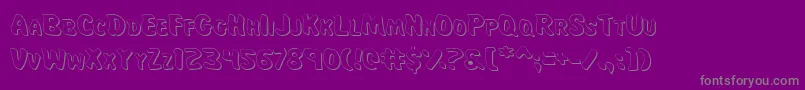 Majs Font – Gray Fonts on Purple Background