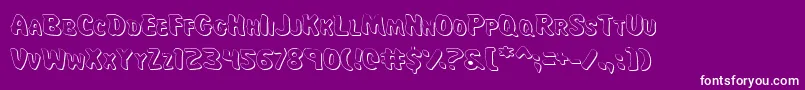 Majs Font – White Fonts on Purple Background