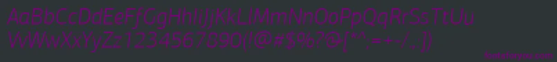 fuente PfagorasansproLightitalic – Fuentes Moradas Sobre Fondo Negro