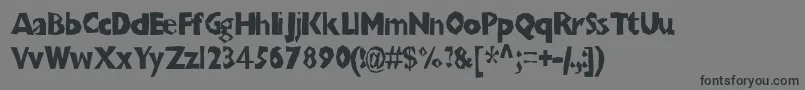 Chunbt Font – Black Fonts on Gray Background