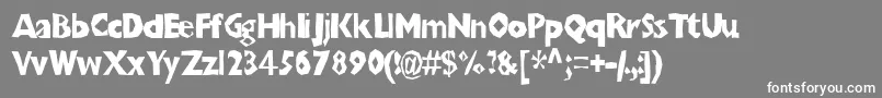 Chunbt Font – White Fonts on Gray Background