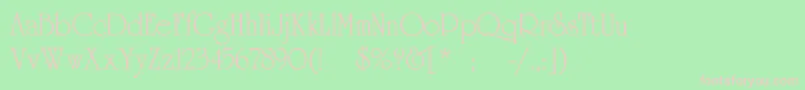 UniversityRomanNormal Font – Pink Fonts on Green Background
