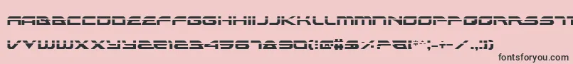 フォントAlexisLaser – ピンクの背景に黒い文字