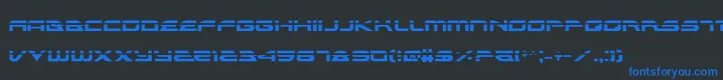 AlexisLaser Font – Blue Fonts on Black Background