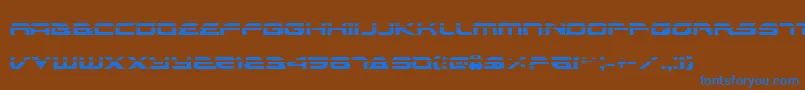 AlexisLaser Font – Blue Fonts on Brown Background