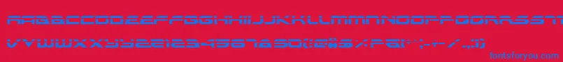 AlexisLaser Font – Blue Fonts on Red Background