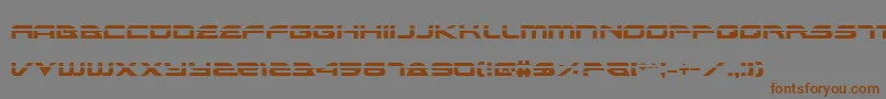 AlexisLaser Font – Brown Fonts on Gray Background