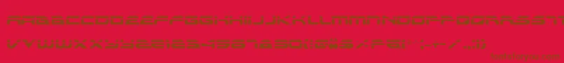 AlexisLaser Font – Brown Fonts on Red Background