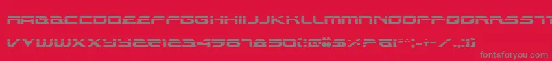 AlexisLaser Font – Gray Fonts on Red Background