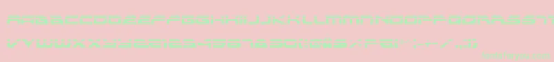 AlexisLaser Font – Green Fonts on Pink Background