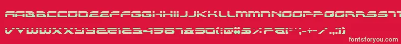 AlexisLaser Font – Green Fonts on Red Background