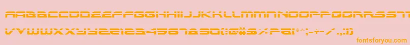 AlexisLaser Font – Orange Fonts on Pink Background