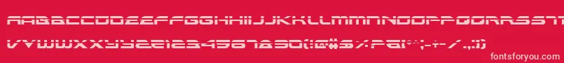 フォントAlexisLaser – 赤い背景にピンクのフォント