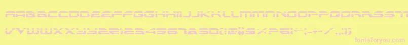 AlexisLaser Font – Pink Fonts on Yellow Background