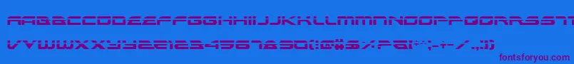 AlexisLaser Font – Purple Fonts on Blue Background