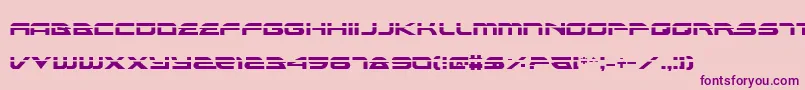 AlexisLaser Font – Purple Fonts on Pink Background