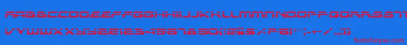 AlexisLaser Font – Red Fonts on Blue Background